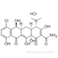 2-Naphthacenecarboxamide, 7-chloro-4- (diméthylamino) -1,4,4a, 5,5a, 6,11,12a-octahydro-3,6,10,12,12a-pentahydroxy-1,11-dioxo , chlorhydrate (1: 1), (57187877,4S, 4aS, 5aS, 6S, 12aS) - CAS 64-73-3